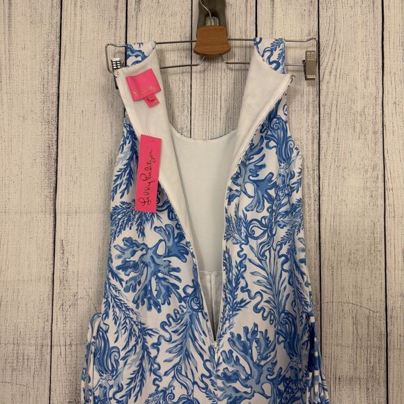 Lilly Pulitzer Women's Size 00 Aqua Longue Engineered Sammi Romper NWT - Picture 4 of 8
